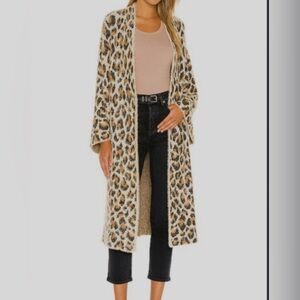 BlankNYC Super Soft Leopard Duster Cardigan